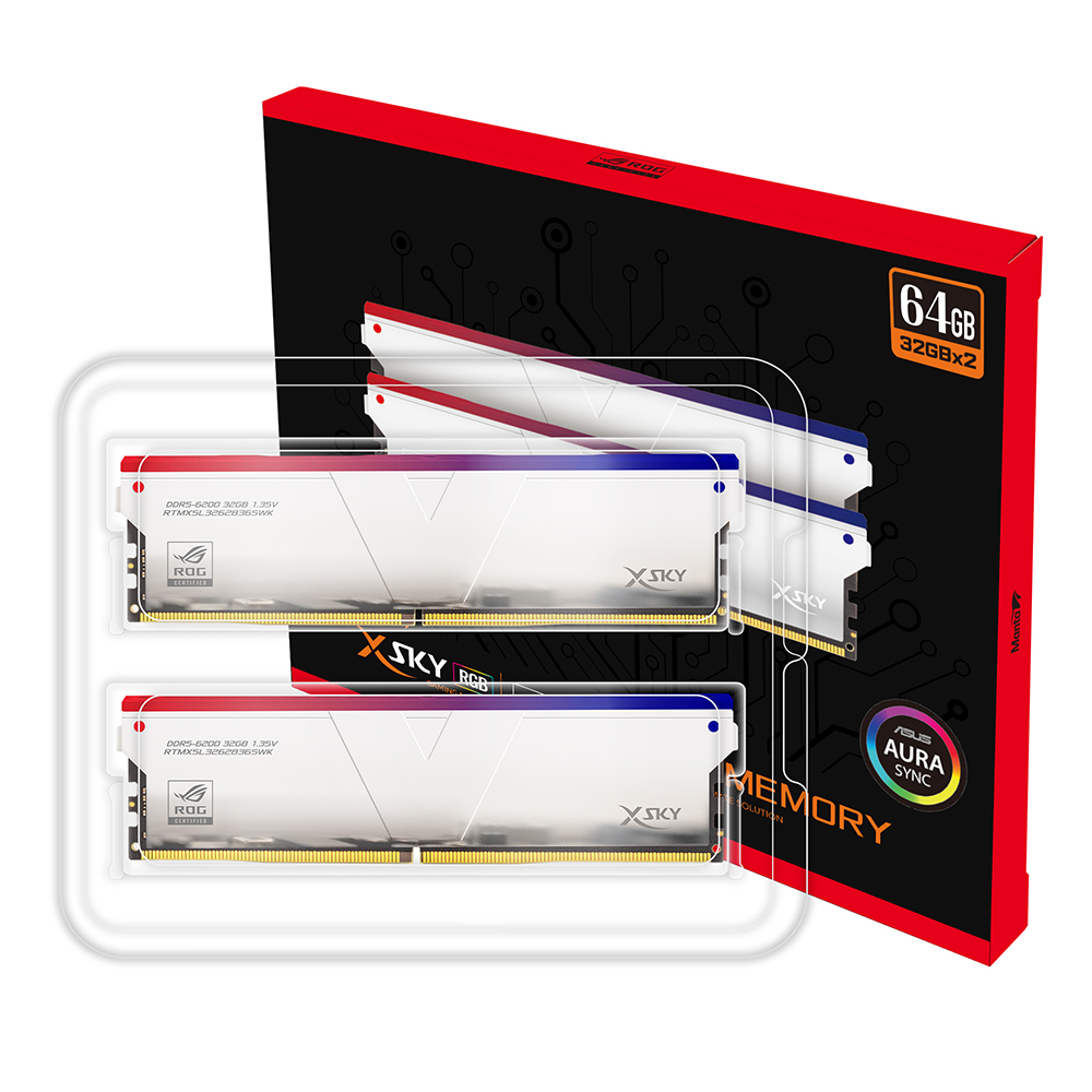 Manta XSky RGB ROG認証 DDR5-7200MHz 16GB×4 ROG-CERTIFIED Manta XSky RGB Series PC5-57600 / DDR5 7200